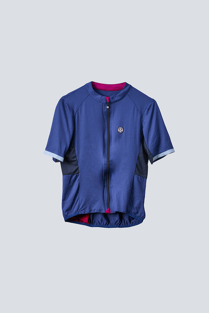 Agama jersey - Plum Blue - Upcycled