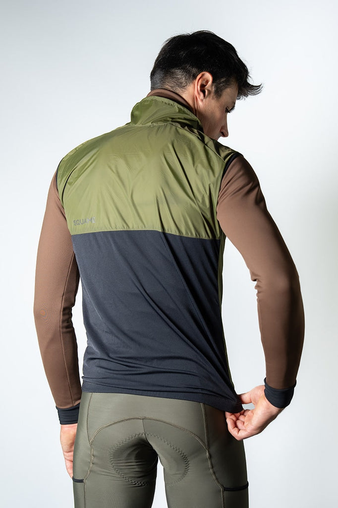 Alligator vest - Olive Green