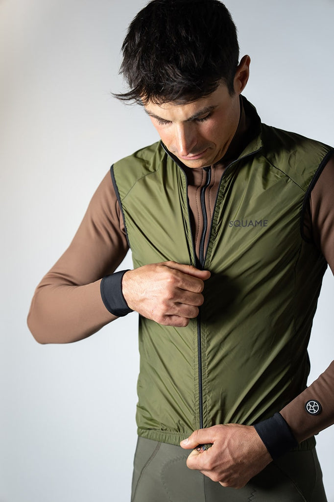 Alligator vest - Olive Green