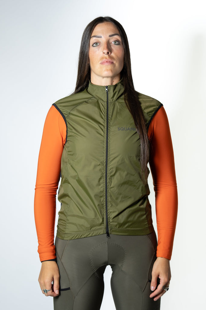 Alligator vest - Olive Green