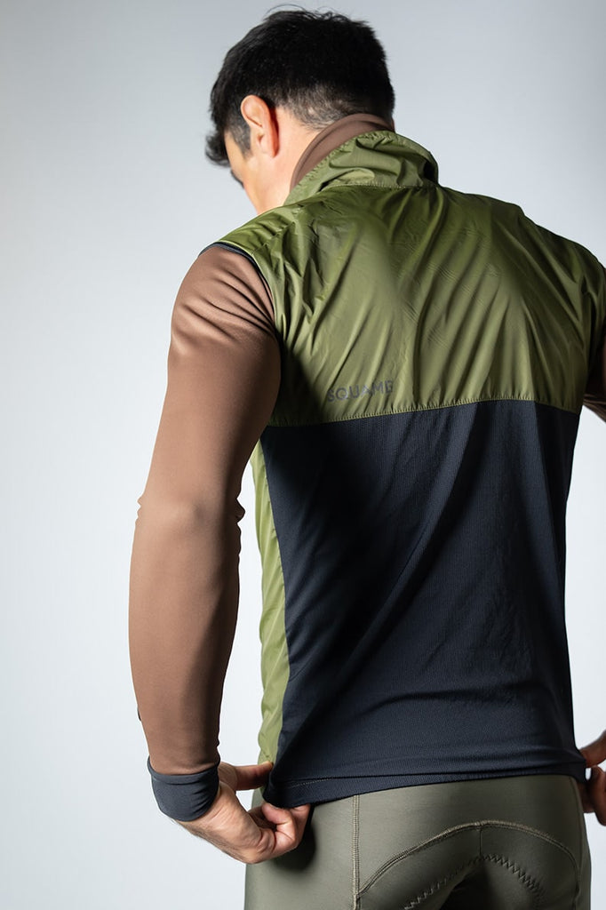 Alligator vest - Olive Green